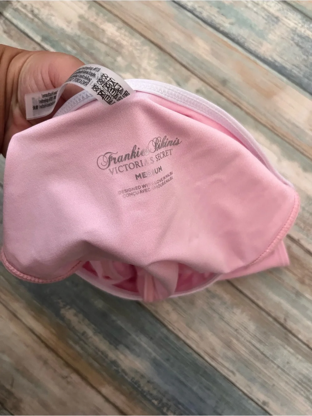 NWT Frankies Bikinis x Victoria’s Secret Pink Bikini Bottom Medium High Waist